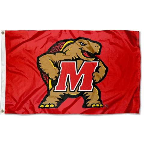 Maryland Terrapins Flag Terps Red Large 3x5 Cover