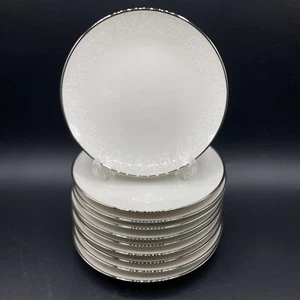 10 Set Vtg Noritake Japan Ambrosia Bread & Butter Plate 6 1/2" Floral Ivory 7567 - Picture 1 of 7