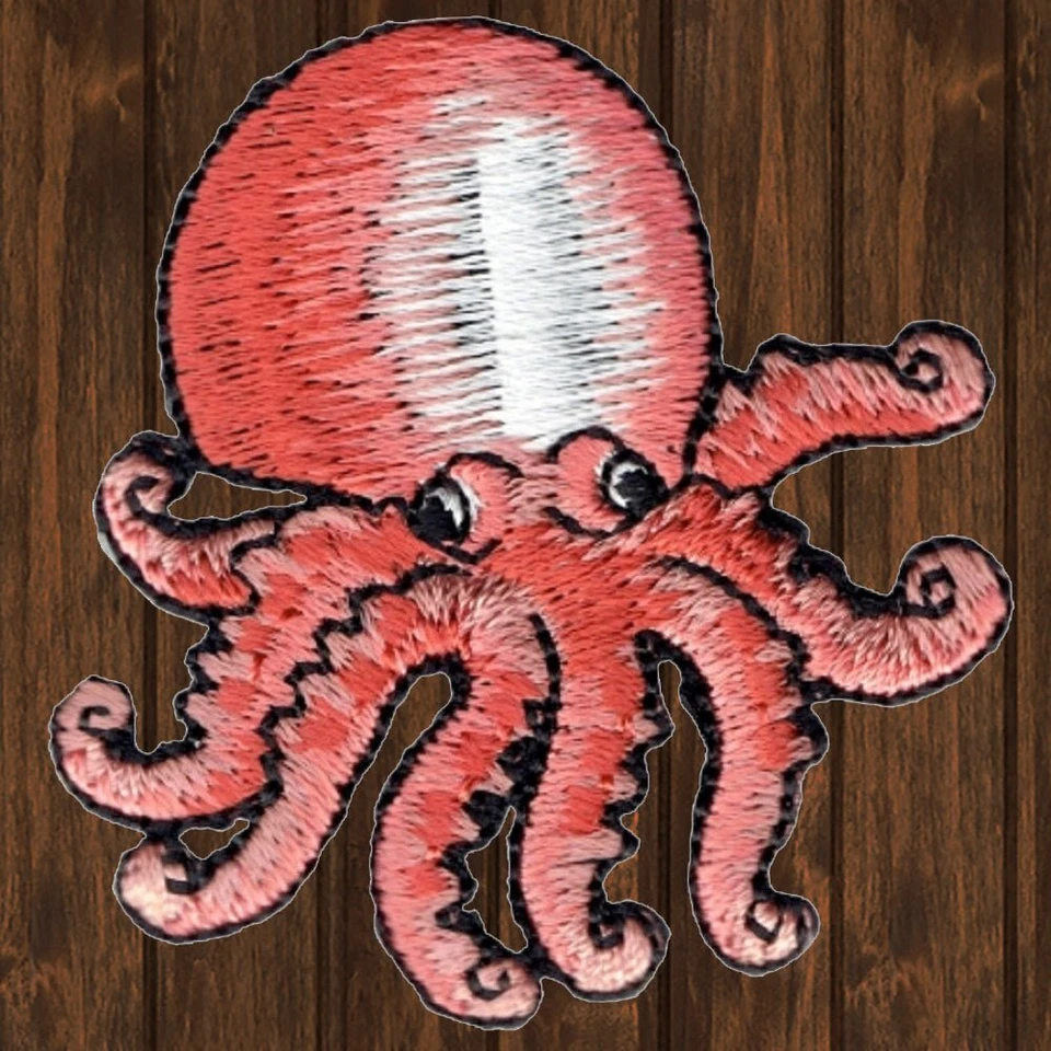 Octopus Embroidered Patch — Iron On - Image 1 of 1