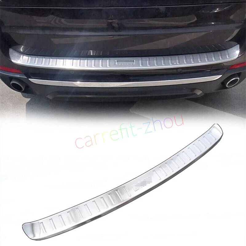 Rear Bumper Sill Guard Plate Cover Trim Stainless For 2014-2017 2018 BMW X5 F15 — 第 1/4 张图片