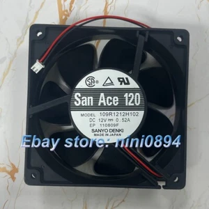 Sanyo 109R1212H102 12038 DC12V 0.52A 12CM 2-Wire Inverter Cooling Fan - Picture 1 of 2