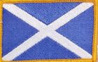 SCOTLAND Flag Patch W/ VELCRO® Brand Fastener Tactical Morale Saltire Version #1