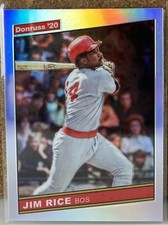Jim Rice 2020 Panini Donruss Optic Retro 1986 Silver Holo Prizm #R86-18 Red Sox