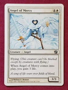 Magic The Gathering 8TH EDITION ANGEL OF MERCY white card MTG - Picture 1 of 2