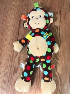 Taggies Dazzle Dots Monkey Soft Plush Stuffed Animal Baby Toy Mary Meyer 12 inch - Picture 1 of 2