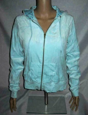 Jaqueta de veludo AUTOESTIMA camiseta júnior XL cropped com capuz verde perfeito Y2K NOS - Imagem 1 de 4