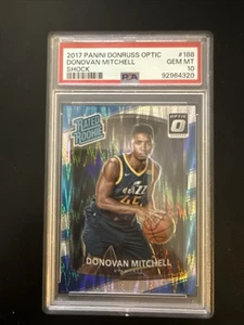 2017 Panini Donruss Optic Shock #188 Donovan Mitchell RC PSA 10 #S4233 - Picture 1 of 3