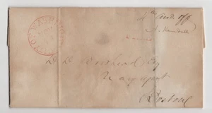 US 1831 CITY OF WASHINGTON FREE FRANK AMOS KENDALL STAMPLESS FOLDED COVER - Picture 1 of 3