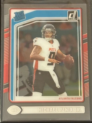 2024 Panini Clearly Donrus MICHAEL PENIX JR. Rookie #5 Atlanta Falcons - Image 1 of 2