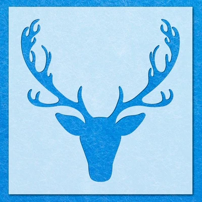 LAZER NINJA Hirschkopf Schablone: Mylar Airbrush Wandbild Malerei Handwerk - 190 Mikron, DIY