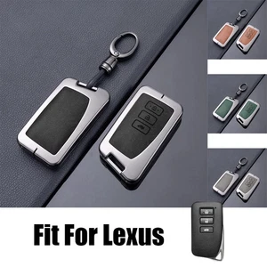 Zinc Alloy Leather Car Key Case Cover For Lexus GS ES NX LX RX IS RC200 250 300 - Picture 1 of 6