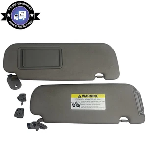 2011-2015 Hyundai Veloster Sun Visor Pair Set Gray Driver & Passenger Side OEM - Foto 1 di 10