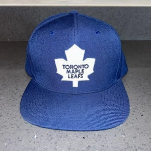 MITCHELL & NESS TORONTO MAPLE LEAFS HOCKEY CLASSIC SNAP BACK HAT CAP BLUE - Picture 1 of 7