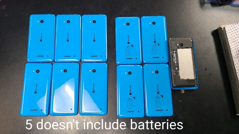 Nokia lumia 640 Rm-107 Cricket Mobile 11 Phones Lot   - Image 1 of 2