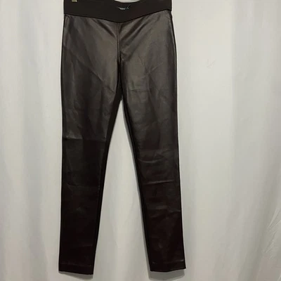 Leggings para mujer Lauren Ralph Lauren de imitación de cuero marrón talla 6 Foto 1 de 4