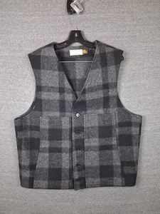 Filson Herren Jacke XL schwarz grau Buffalo kariert Flanell Wolle Mackinaw Vintage 80er USA - Bild 1 von 9