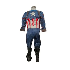 Rubies Avengers Captain America Kinder Halloween Kostüm Superheld NUR OVERALL - Bild 1 von 4