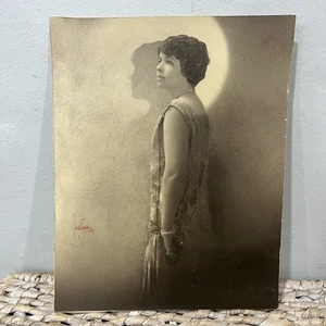 Flapper Girl Woman Vintage 1910-1930 Glamour 8X10 Photo Portrait - Picture 1 of 5