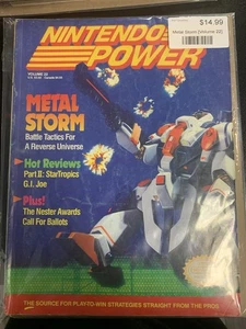 Nintendo Power Magazine Volume 22 March 1991 Metal Storm with Battletoads Poster - Picture 1 of 4