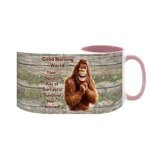 Sarcastic Sasquatch, Bigfoot, Large 15 oz Ceramic, Dishwasher Safe Coffee Mug - Picture 1 of 16