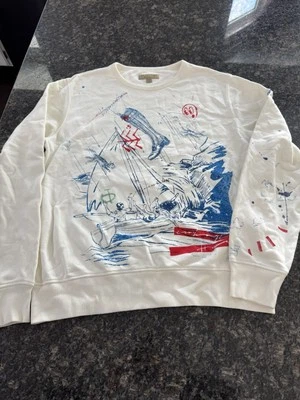 MEN BURBERRY GARRINGLY LOGO T-SHIRT US M Western Sweatshirt, Pullover - Image 1 of 4