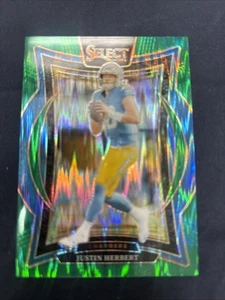 2024 Select Justin Herbert Green Shock Prizm ‘d 1/5 Chargers 251101 - Picture 1 of 2
