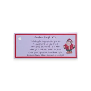 10 x NEW Santa's Magic Key Tags, Christmas Eve Magic, Labels, Fundraising, Fetes - Picture 1 of 1