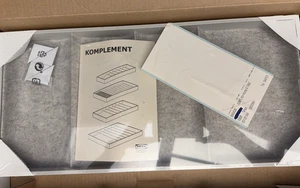 IKEA KOMPLEMENT Aufbewahrung mit 4 Fächern, hellgrau 97/8×207/8×2" 504.040.32 NEU - Bild 1 von 17