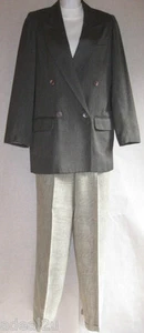 Gray Blazer Jacket & Glen Plaid Pants Classic PERFECT SZ 4 / W- 26"GREAT BUY!!! - Picture 1 of 6