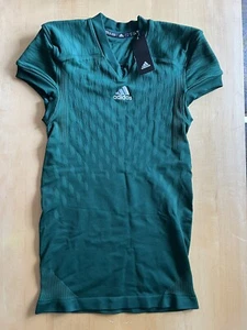 Adidas Herren Techfit dunkelgrün Primeknit Kurzarm Fußball Trikot Größe L - Bild 1 von 8