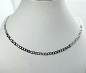 SILBERKETTE VOLLKLUMPEN 50 CM GR. 17,5 RHODINIERT UNISEX EXPLOIT - Bild 1 von 4
