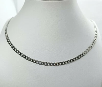 COLLANA ARGENTO GRUMETTA PIENA CM 50  GR. 10  RODIATA UNISEX EXPLOIT - Immagine 1 di 4