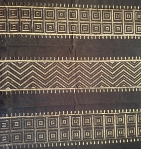 Lee Jofa Threads Sample Variation in Baltic Blue Silver Embroidery #5 - Picture 1 of 9