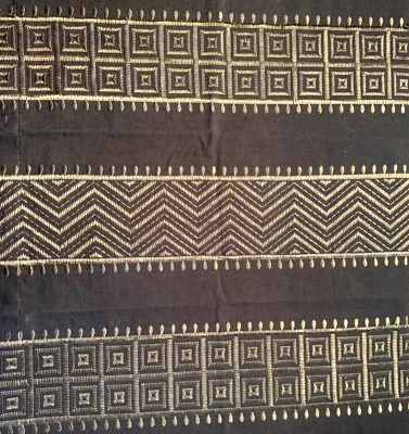 Lee Jofa Threads Sample Variation in Baltic Blue Silver Embroidery #5 - Image 1 of 4