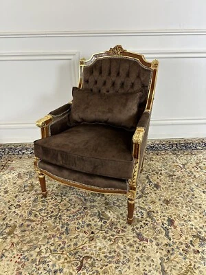 Fantástico, tapizado francés, montado en Ormolu, sillón, Anrique (x6 disponibles) Foto 1 de 4