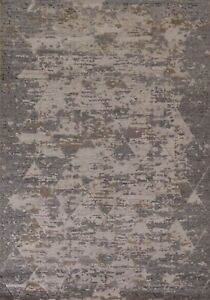 Abstract 6x8 Modern Indian Area Rug Hand-made Wool Carpet