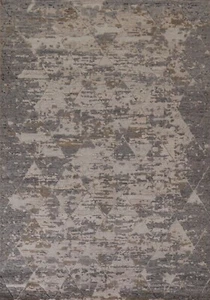 Abstract 6x8 Modern Indian Area Rug Hand-made Wool Carpet - Picture 1 of 12
