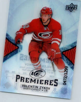 2017-18 UD Ice #124 Valentin Zykov RC 1299 (ref 189935) - Image 1 of 2