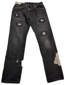 Lucky Brand Denim Jeans Billy Strait Kids Retro Distressed Fringed Size 20   - Picture 1 of 11