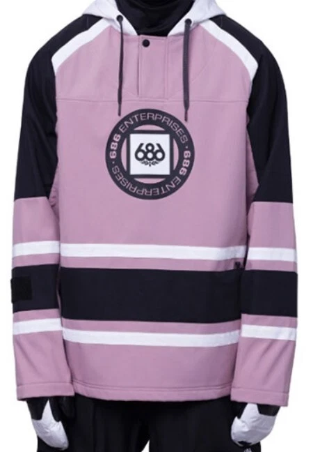 686 Impermeable Slapshot Hoody (M) Polvoriento Malva Colorblock M3WN131-DMCB Foto 1 de 1