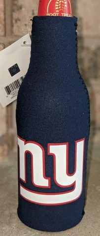 New York Giants Bottle Cooler, NFL Football Coozie Koozie Coolie Cover