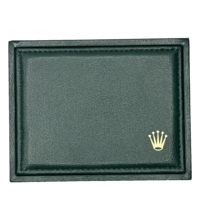 VTG Rolex Authentic Green Leather w/ Wood Interior 12.00.71 Box / Case - Image 1 of 4