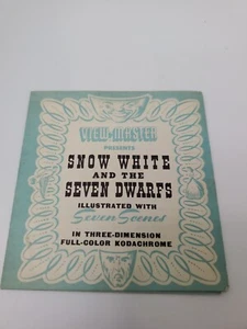 Sawyer's Inc. View-Master Blancanieves y siete enanitos - ¡Solo folleto de historia! - Imagen 1 de 6