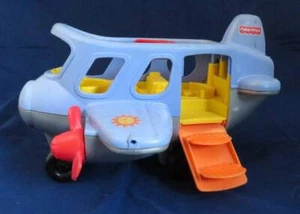 Vtg Little People ADVENTURE AIRLINES Toy Fisher Price 72597 Airplane Plane Rare - Picture 1 of 7