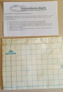 Neschen Filmoplast Stic Embroiderers Self Adhesive w/ White Backing (NEW) - Picture 1 of 4