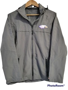 Chaqueta Port Authority Eagle Raven Logo para mujer pequeña S gris cremallera completa - Imagen 1 de 8
