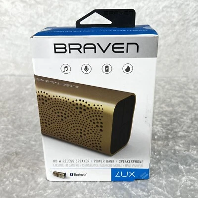 Braven Lux HD Bluetooth Speaker/Power Bank/Bridge/ANC Speakerphone New - Image 1 of 4