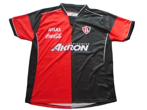Mexico Red Black Atlas Lubricantes Akron/Coca Cola/Corona Soccer Jersey One Size - Picture 1 of 7