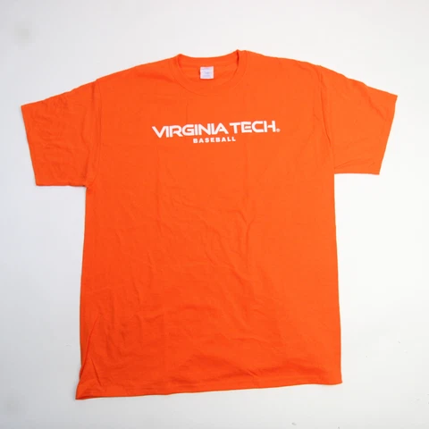 Virginia Tech Hokies Port Company Short Sleeve Shirt Men's Orange New Cover