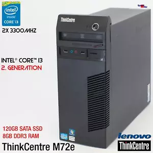 IBM Lenovo ThinkCentre M72e A5G i3 Computer PC 120GB SSD 8GB RS-232 Windows 10 - Picture 1 of 5